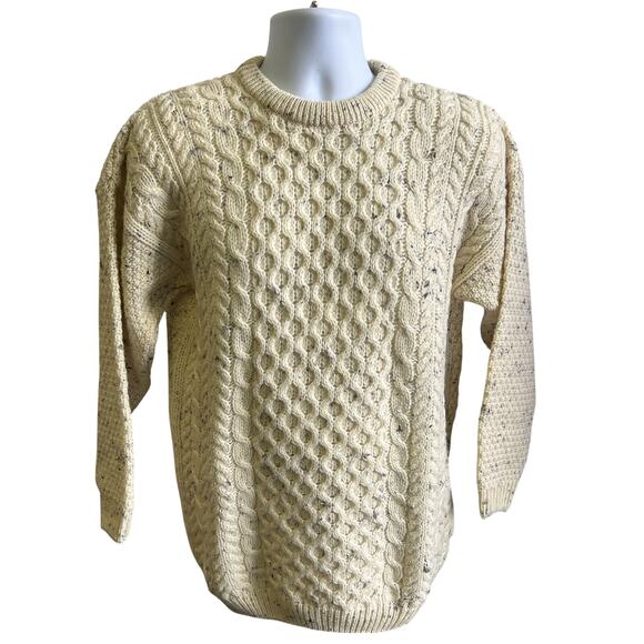 Highland Home Industries Sweaters - 🧶 Highland Home Industries M Cable Knit Sweater Speckled Cozy 90s Cottagecore